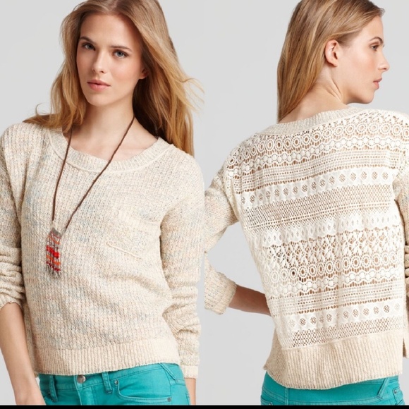 Sweet Jane Crochet Back Sweater | Poshmark